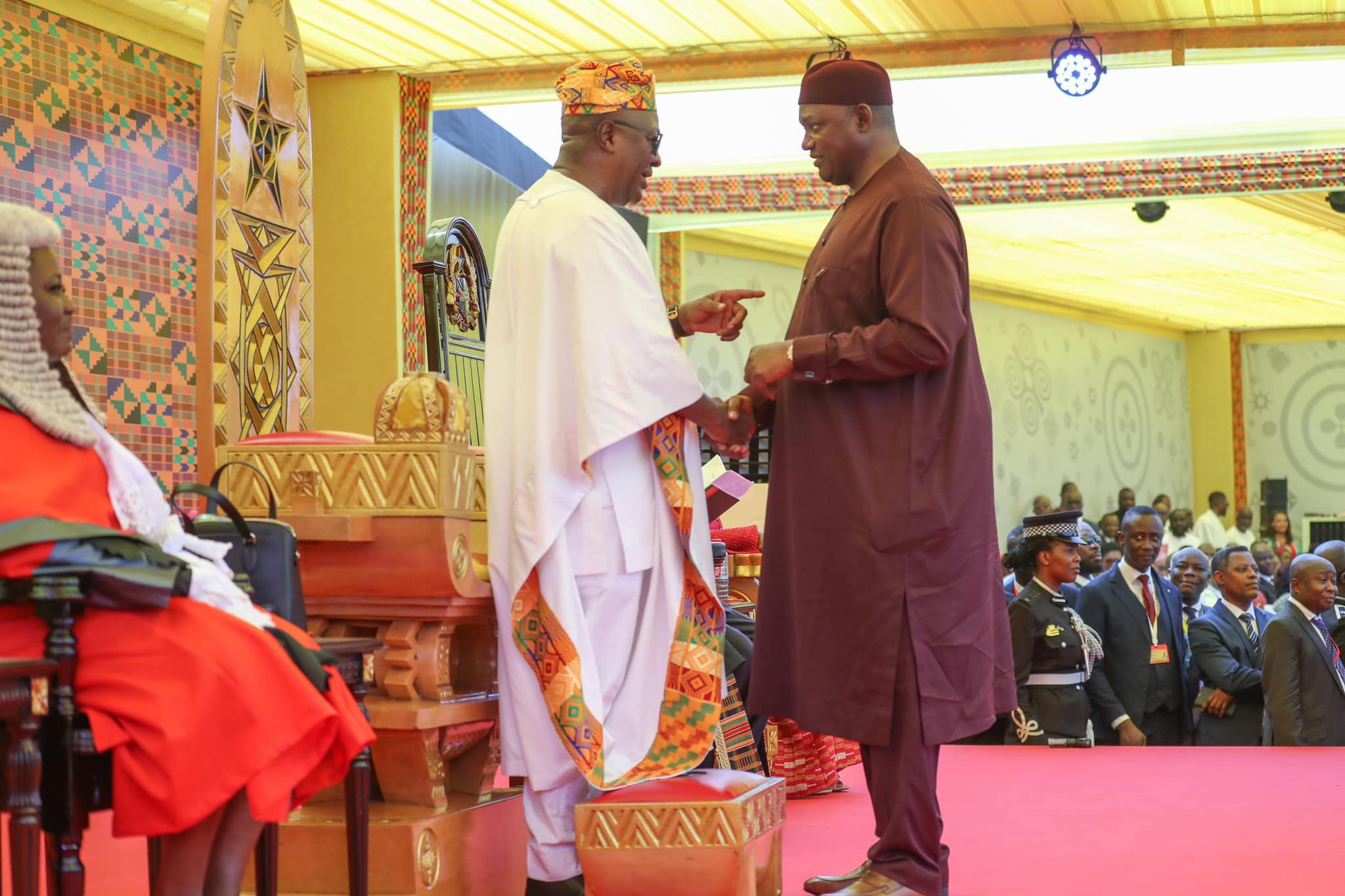 President Barrow Attends the Swearingin Ceremony of Ghana’s New